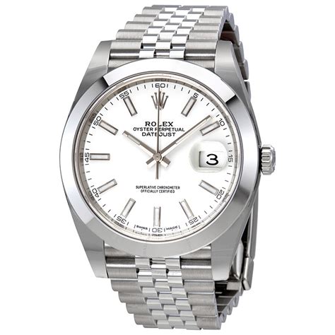 white face rolex datejust|rolex datejust 41 126300.